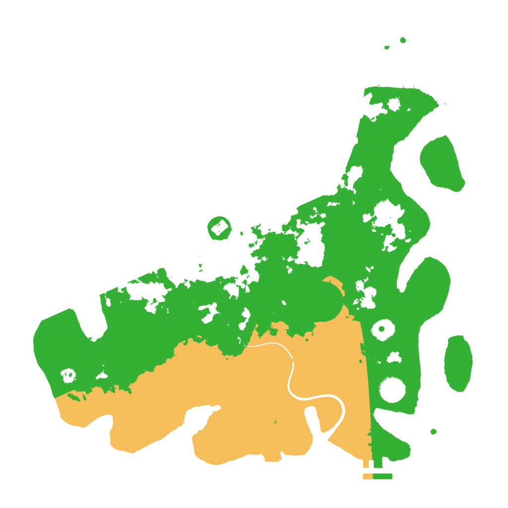 Biome Rust Map: Procedural Map, Size: 3500, Seed: 587462158
