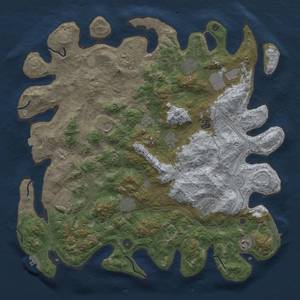 Thumbnail Rust Map: Procedural Map, Size: 4500, Seed: 1832239801, 19 Monuments