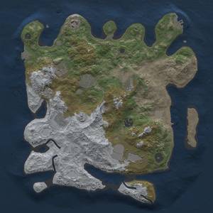 Thumbnail Rust Map: Procedural Map, Size: 3500, Seed: 1631149386, 16 Monuments