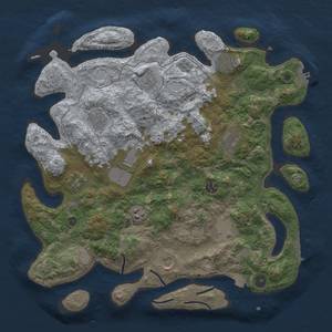 Thumbnail Rust Map: Procedural Map, Size: 4000, Seed: 10703, 19 Monuments