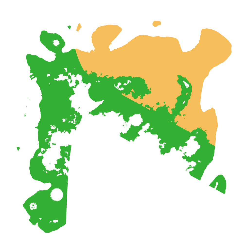 Biome Rust Map: Procedural Map, Size: 3500, Seed: 1330167087