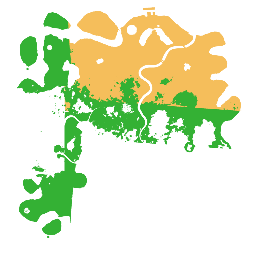 Biome Rust Map: Procedural Map, Size: 4500, Seed: 1025764582