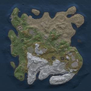 Thumbnail Rust Map: Procedural Map, Size: 3500, Seed: 647561, 18 Monuments