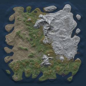 Thumbnail Rust Map: Procedural Map, Size: 5000, Seed: 98440726, 19 Monuments