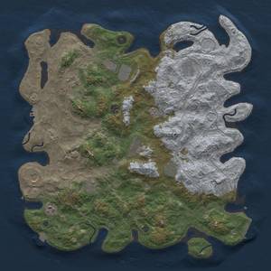 Thumbnail Rust Map: Procedural Map, Size: 4500, Seed: 226175753, 19 Monuments