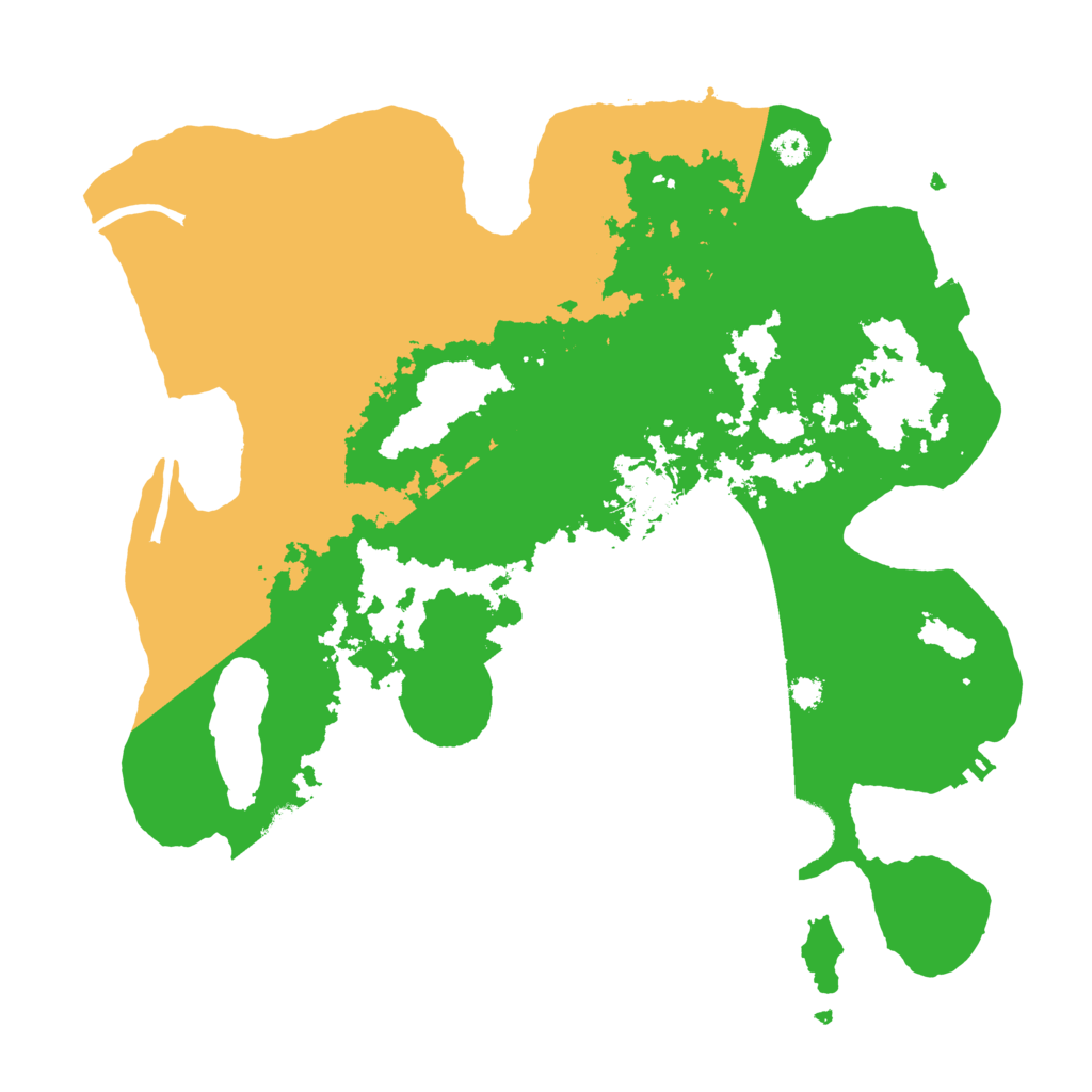 Biome Rust Map: Procedural Map, Size: 3200, Seed: 1984835814