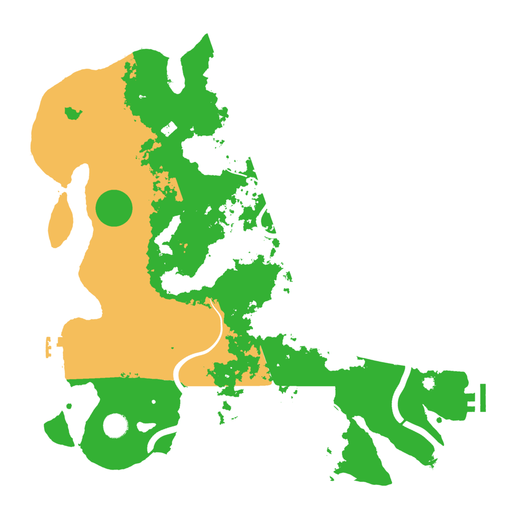 Biome Rust Map: Procedural Map, Size: 3700, Seed: 1623613010