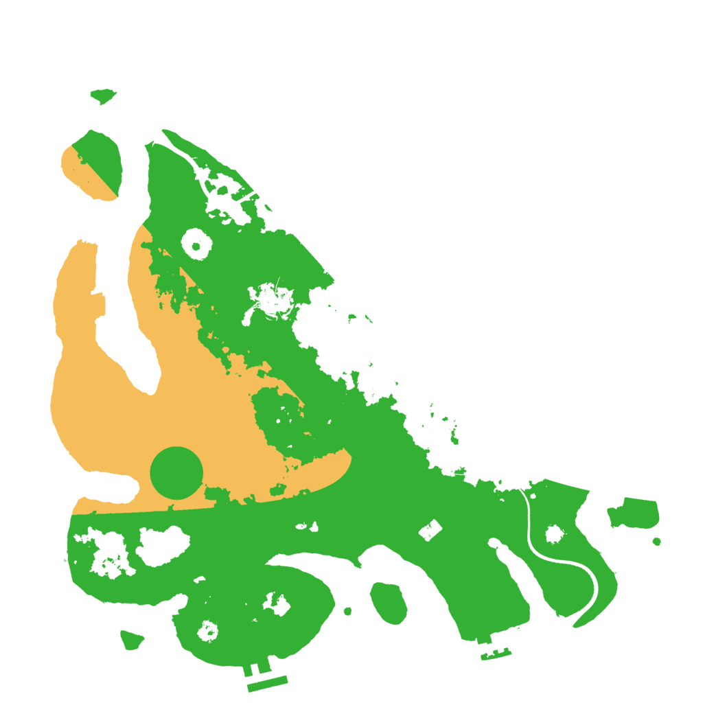 Biome Rust Map: Procedural Map, Size: 3500, Seed: 14967332