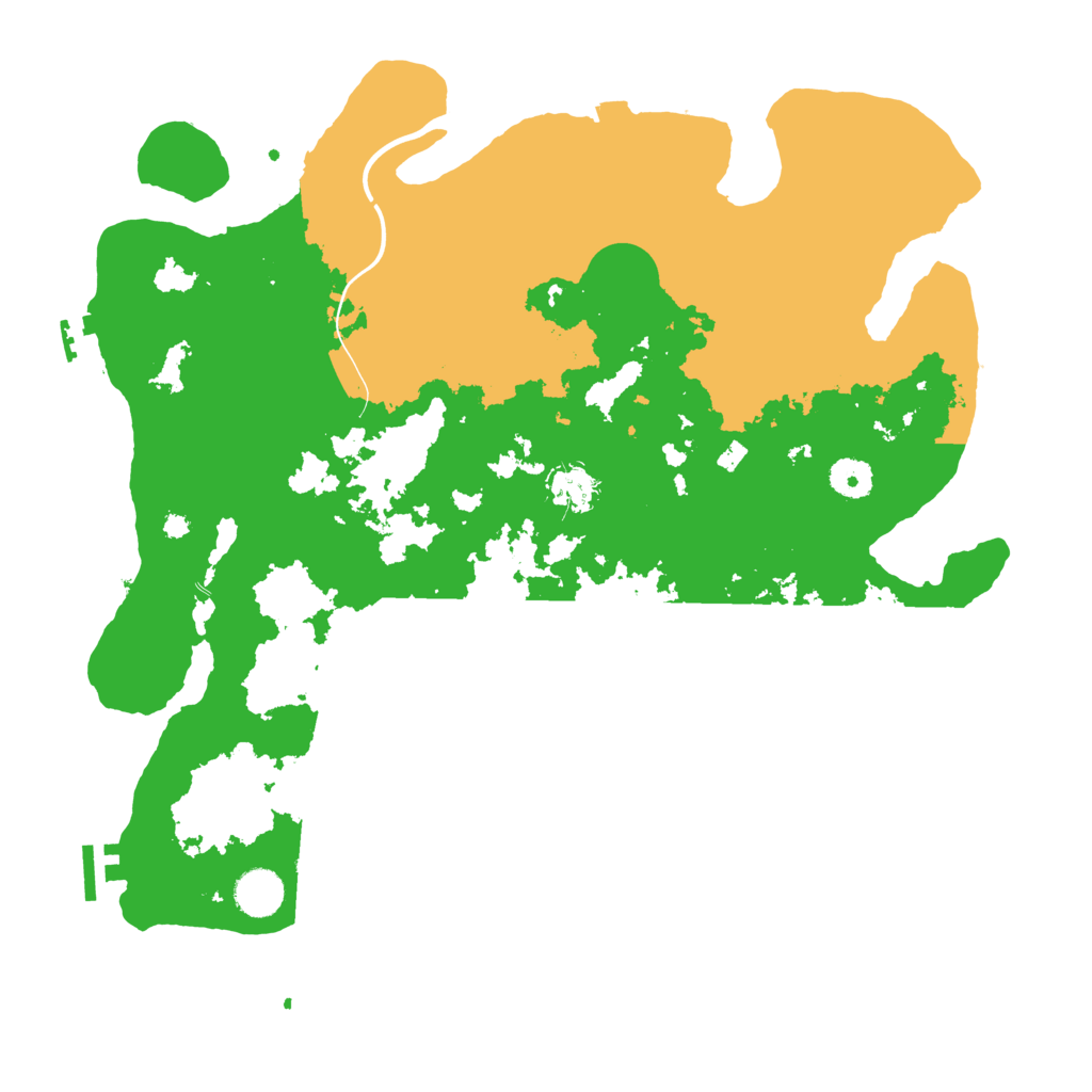Biome Rust Map: Procedural Map, Size: 3950, Seed: 525