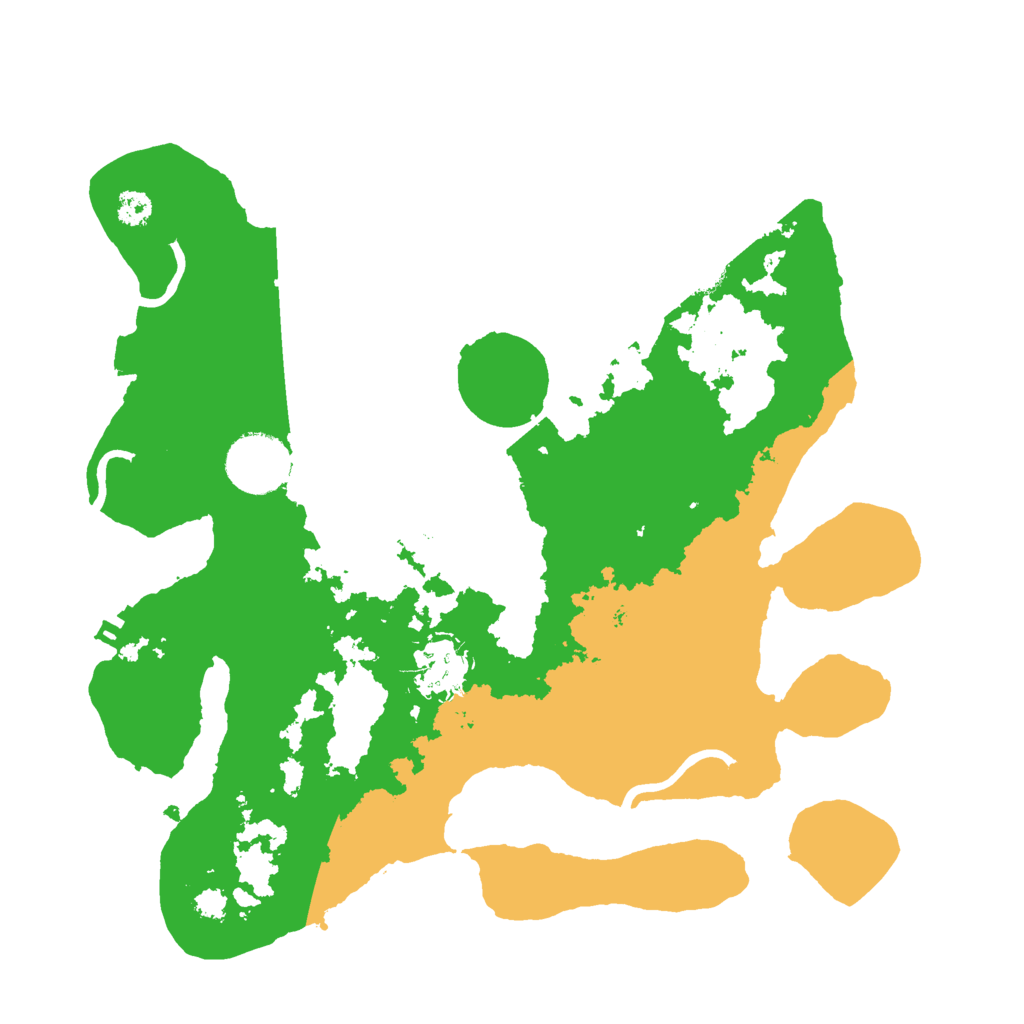 Biome Rust Map: Procedural Map, Size: 3000, Seed: 3600