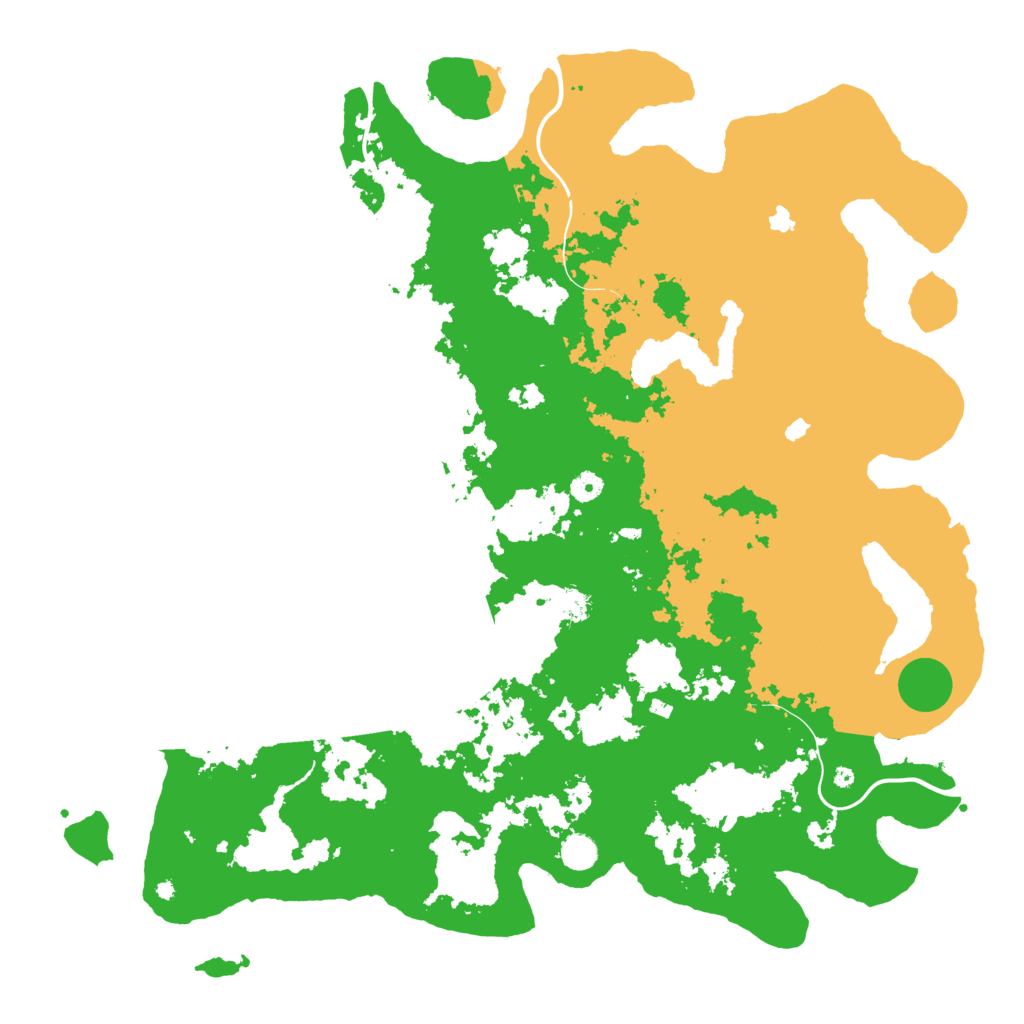 Biome Rust Map: Procedural Map, Size: 5000, Seed: 78409243