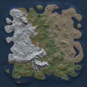 Thumbnail Rust Map: Procedural Map, Size: 5000, Seed: 78409243, 19 Monuments