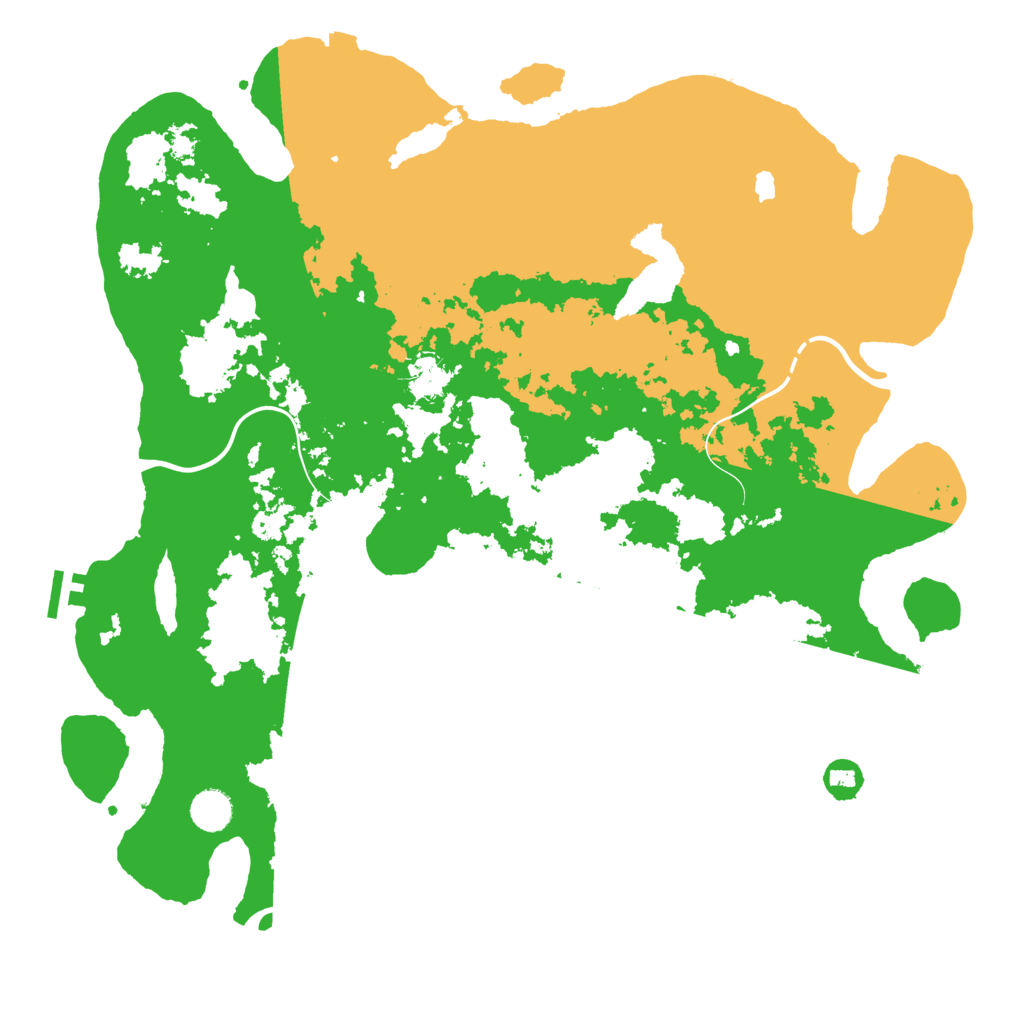 Biome Rust Map: Procedural Map, Size: 4300, Seed: 428921