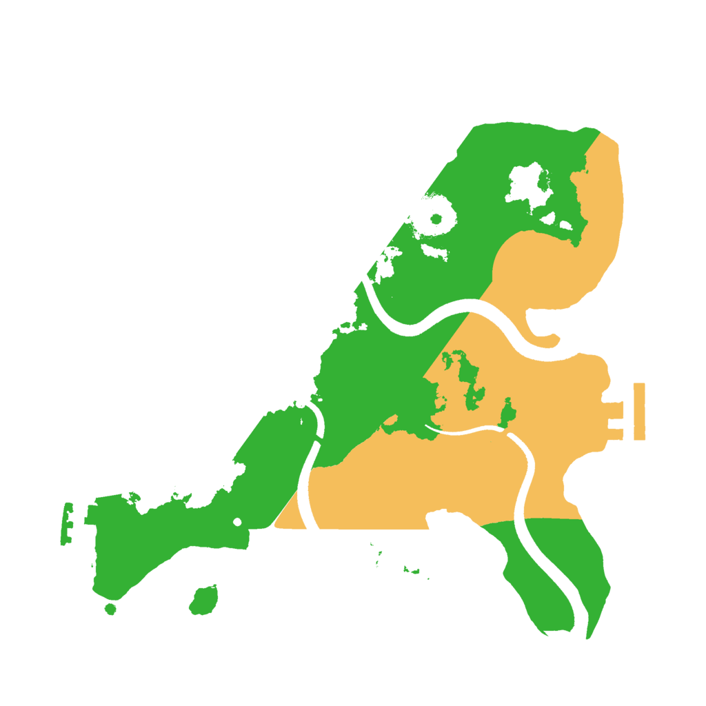 Biome Rust Map: Procedural Map, Size: 2500, Seed: 11153