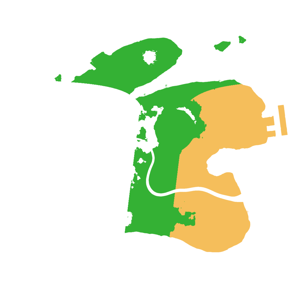 Biome Rust Map: Procedural Map, Size: 2000, Seed: 1480186498