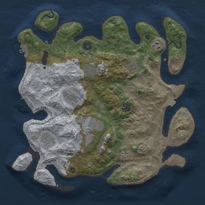 Thumbnail Rust Map: Procedural Map, Size: 3500, Seed: 179378975, 16 Monuments