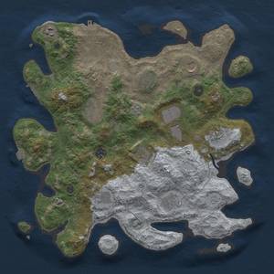 Thumbnail Rust Map: Procedural Map, Size: 3850, Seed: 14919398, 19 Monuments