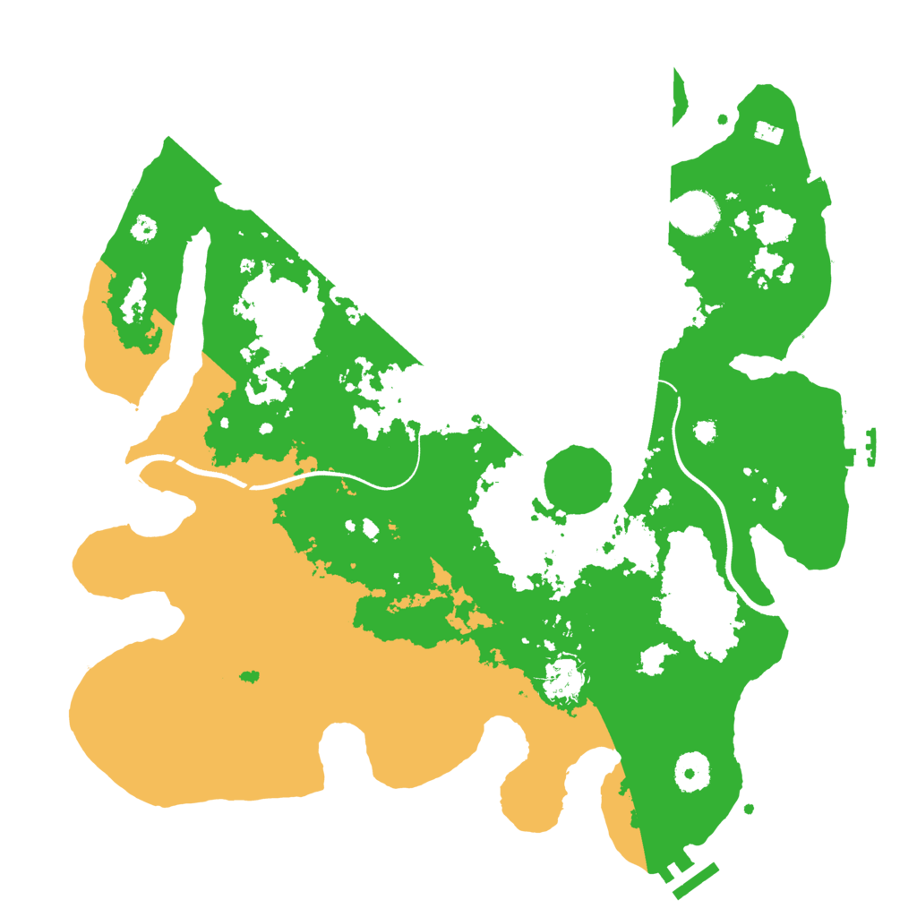 Biome Rust Map: Procedural Map, Size: 3600, Seed: 329323