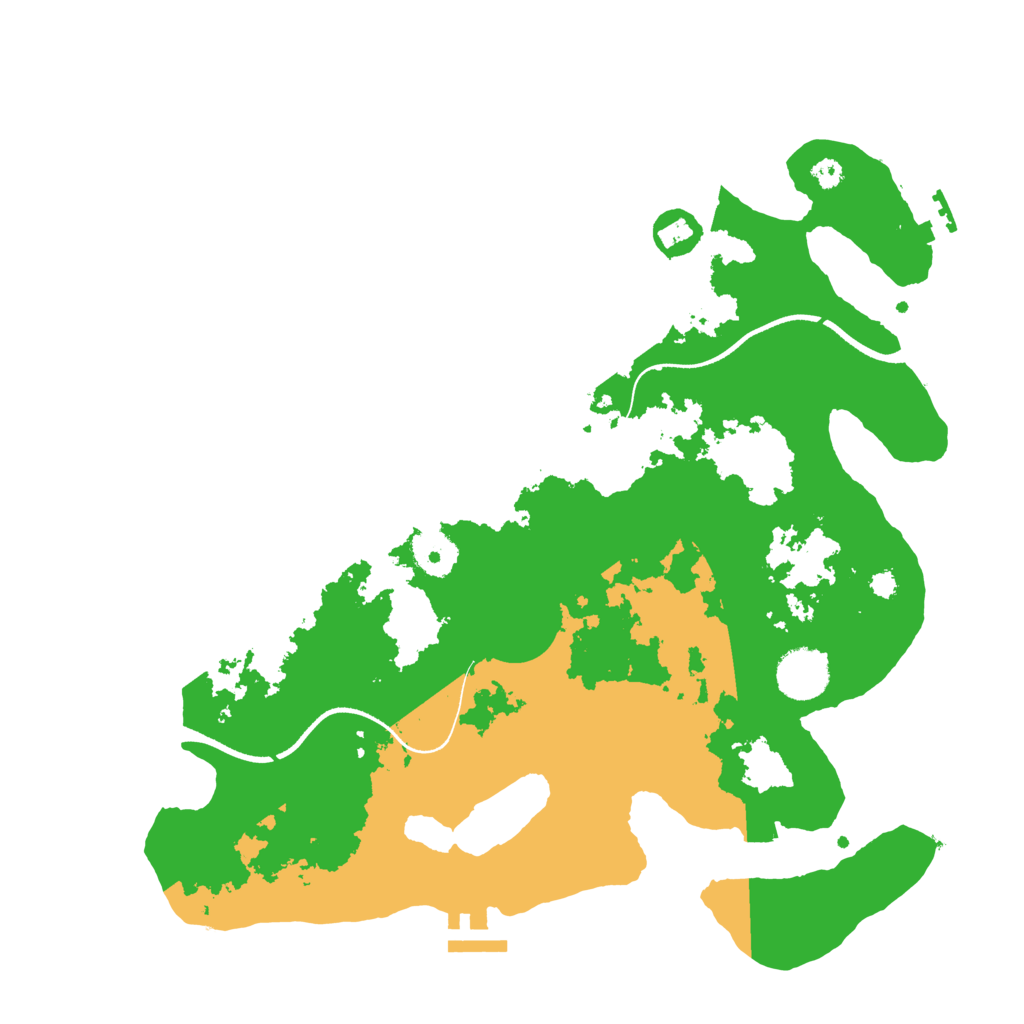 Biome Rust Map: Procedural Map, Size: 3500, Seed: 992362380