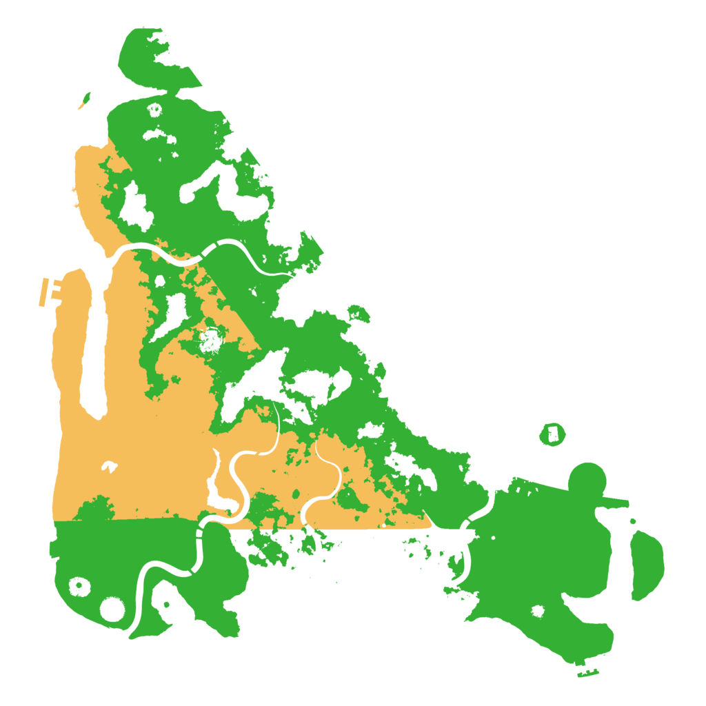 Biome Rust Map: Procedural Map, Size: 5000, Seed: 466601558