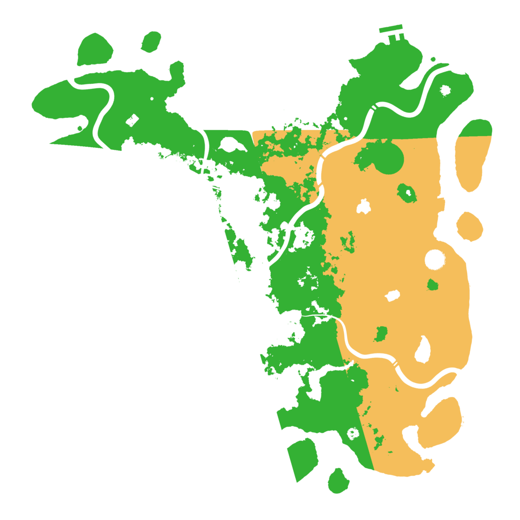 Biome Rust Map: Procedural Map, Size: 4500, Seed: 41685529