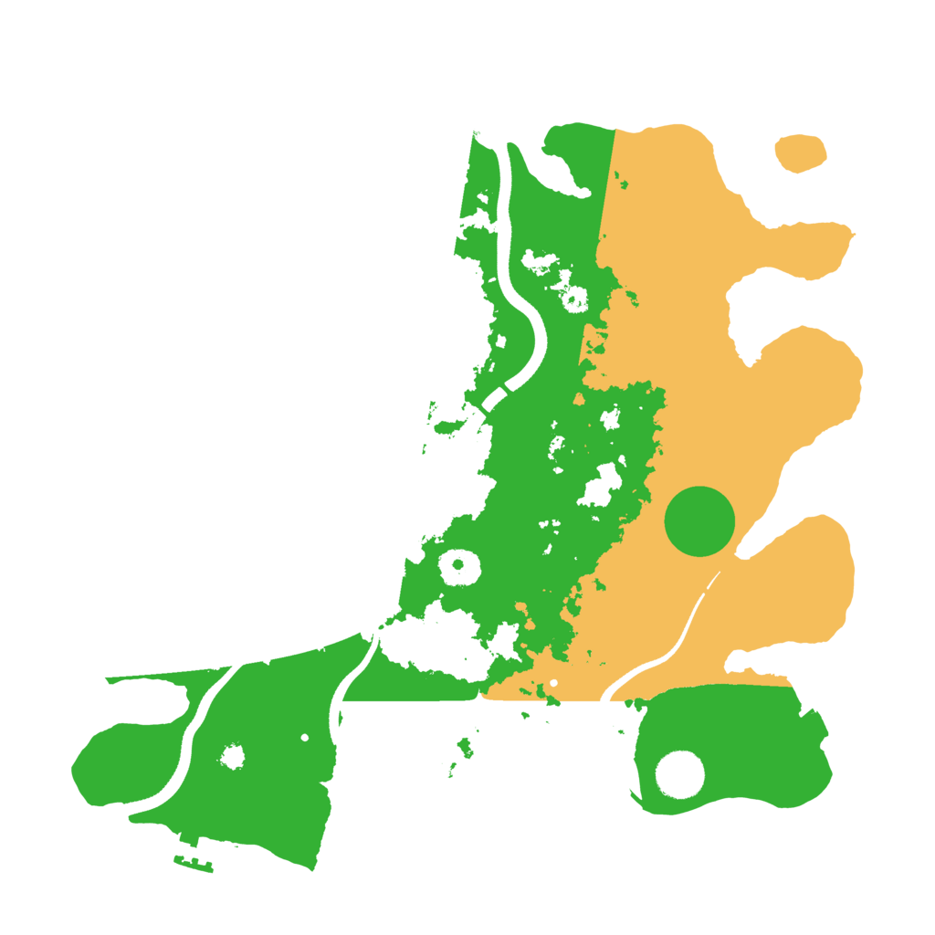 Biome Rust Map: Procedural Map, Size: 3500, Seed: 33410510