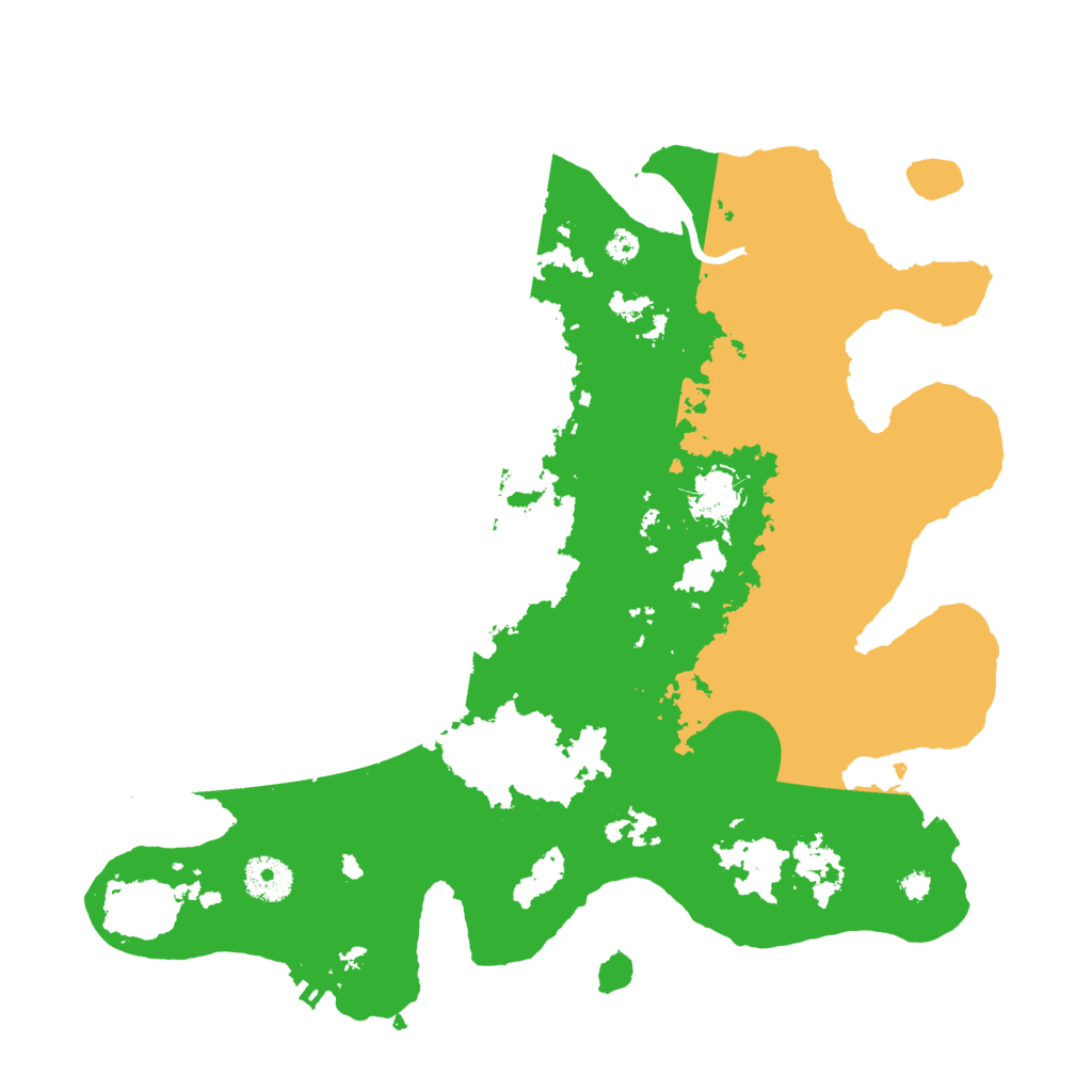 Biome Rust Map: Procedural Map, Size: 3500, Seed: 33410510