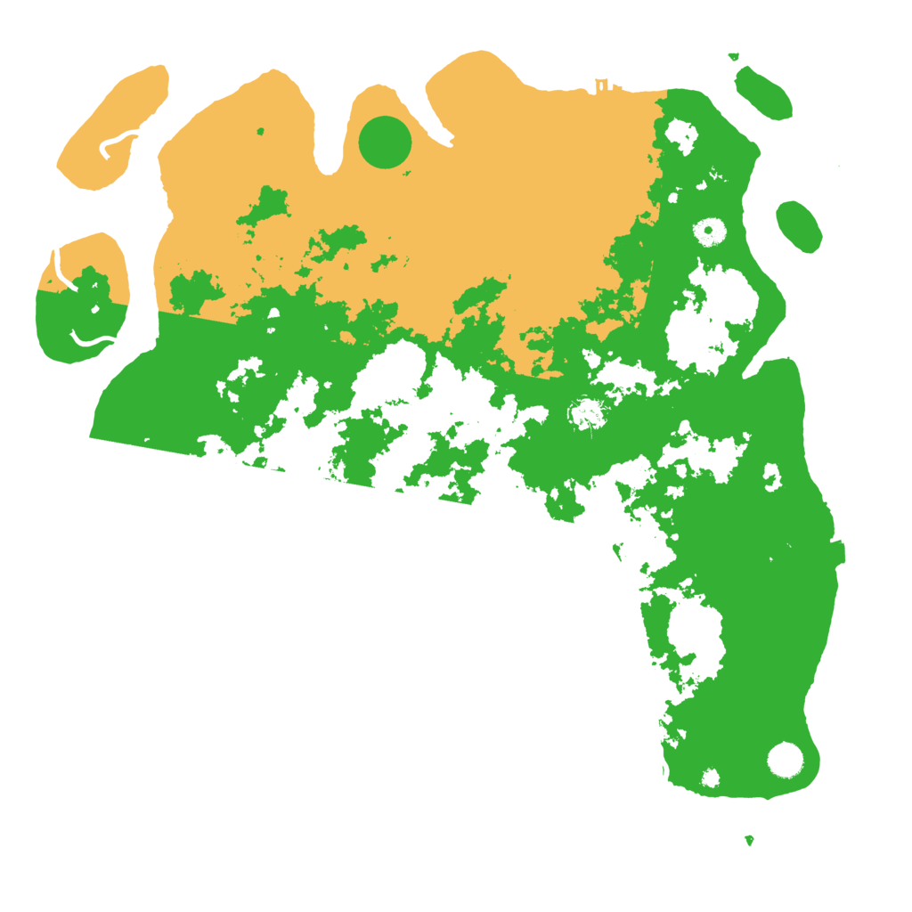 Biome Rust Map: Procedural Map, Size: 4550, Seed: 95593457