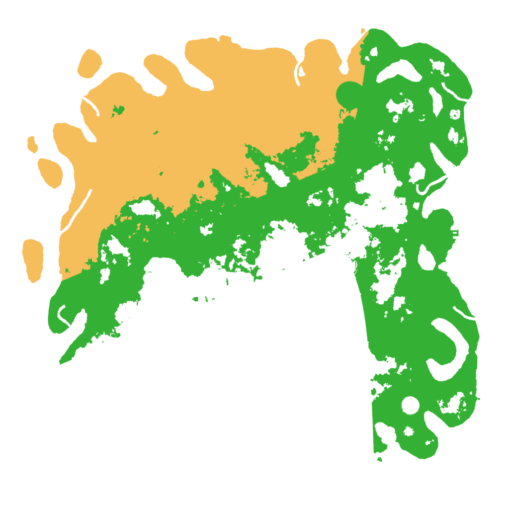 Biome Rust Map: Procedural Map, Size: 5000, Seed: 791034461