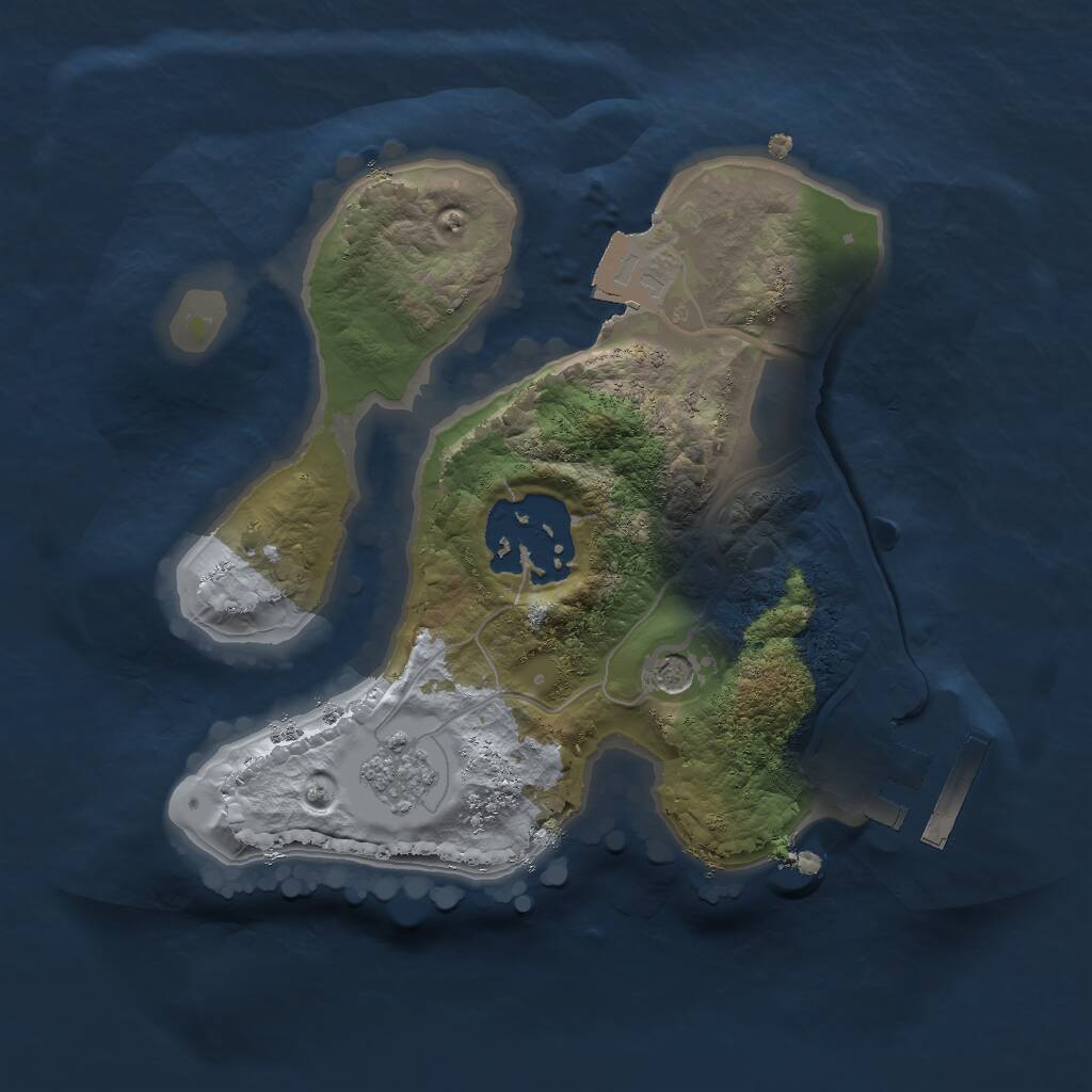 Rust Map: Procedural Map, Size: 1800, Seed: 565879639, 5 Monuments