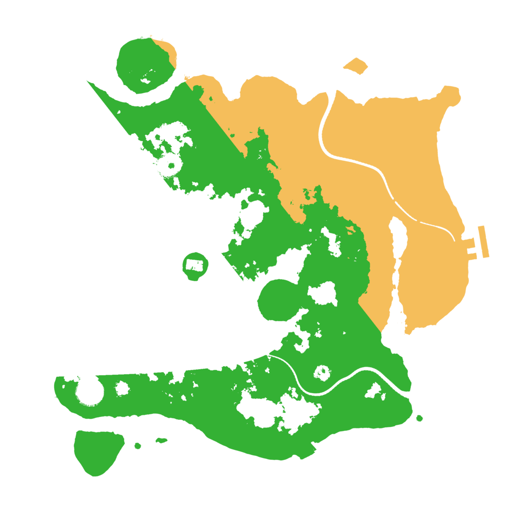 Biome Rust Map: Procedural Map, Size: 3250, Seed: 442556053