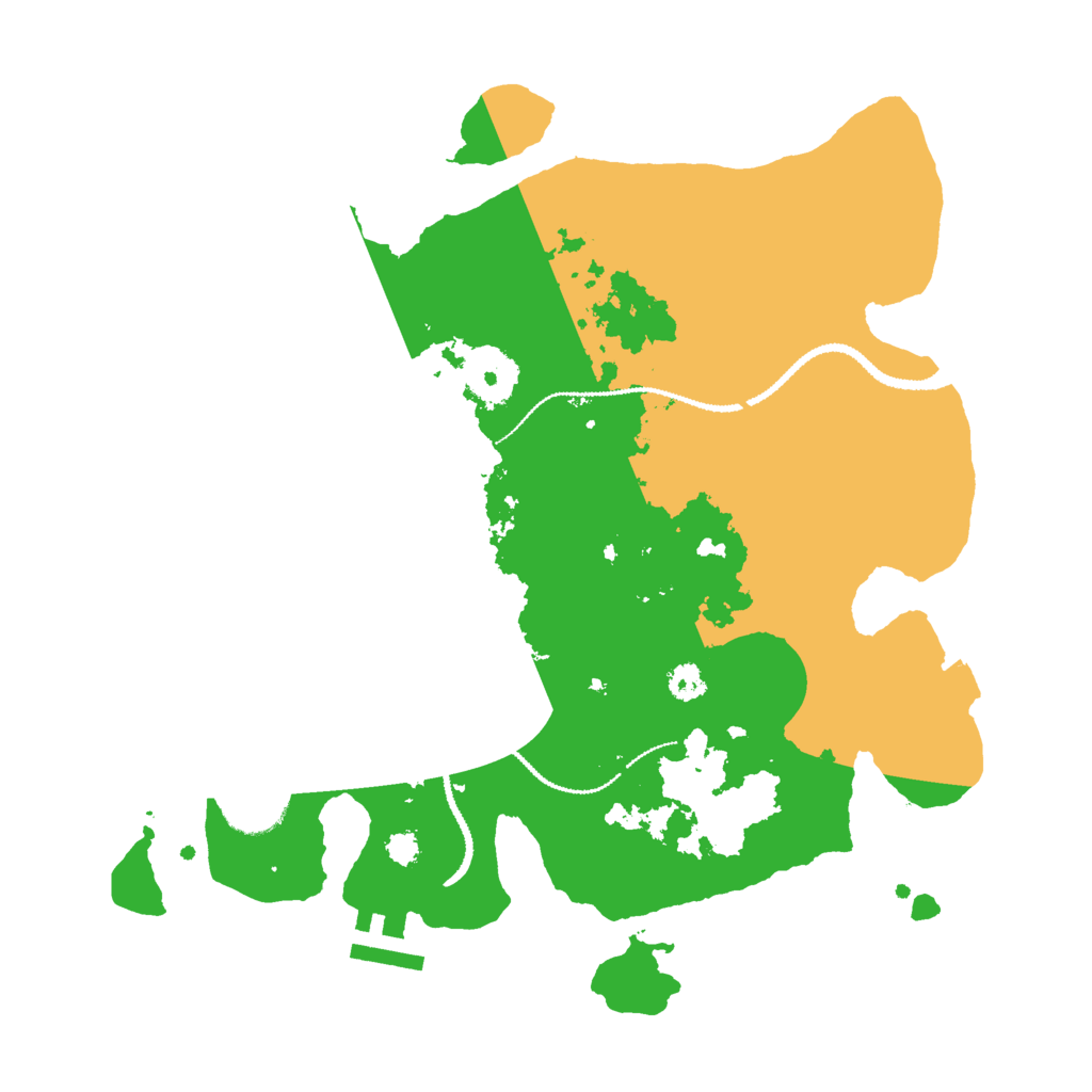Biome Rust Map: Procedural Map, Size: 3000, Seed: 2837