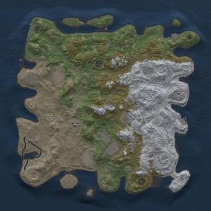 Thumbnail Rust Map: Procedural Map, Size: 4250, Seed: 1836273912, 19 Monuments