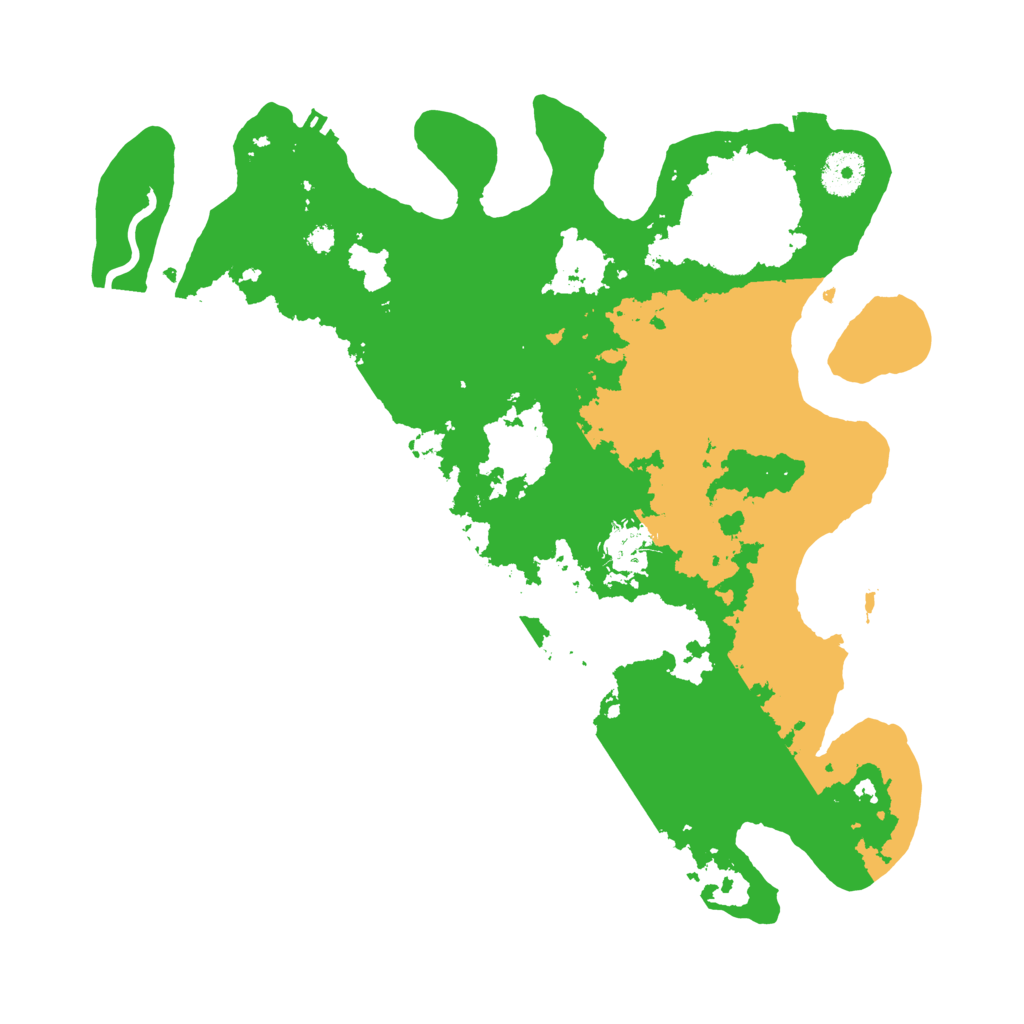 Biome Rust Map: Procedural Map, Size: 3500, Seed: 792607791