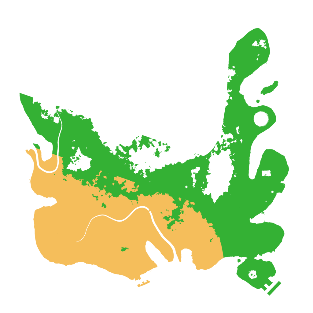 Biome Rust Map: Procedural Map, Size: 3700, Seed: 2085895531