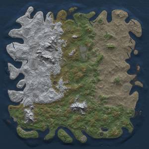 Thumbnail Rust Map: Procedural Map, Size: 6000, Seed: 67132544, 19 Monuments