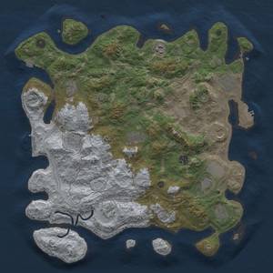 Thumbnail Rust Map: Procedural Map, Size: 4300, Seed: 1789299913, 19 Monuments