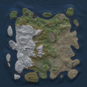 Thumbnail Rust Map: Procedural Map, Size: 3750, Seed: 44776030, 16 Monuments