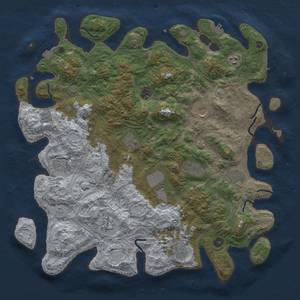 Thumbnail Rust Map: Procedural Map, Size: 4500, Seed: 7364648, 19 Monuments