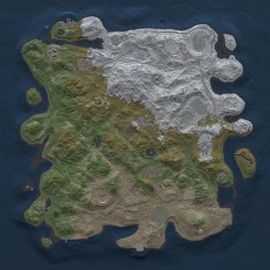 Thumbnail Rust Map: Procedural Map, Size: 4250, Seed: 12515, 19 Monuments