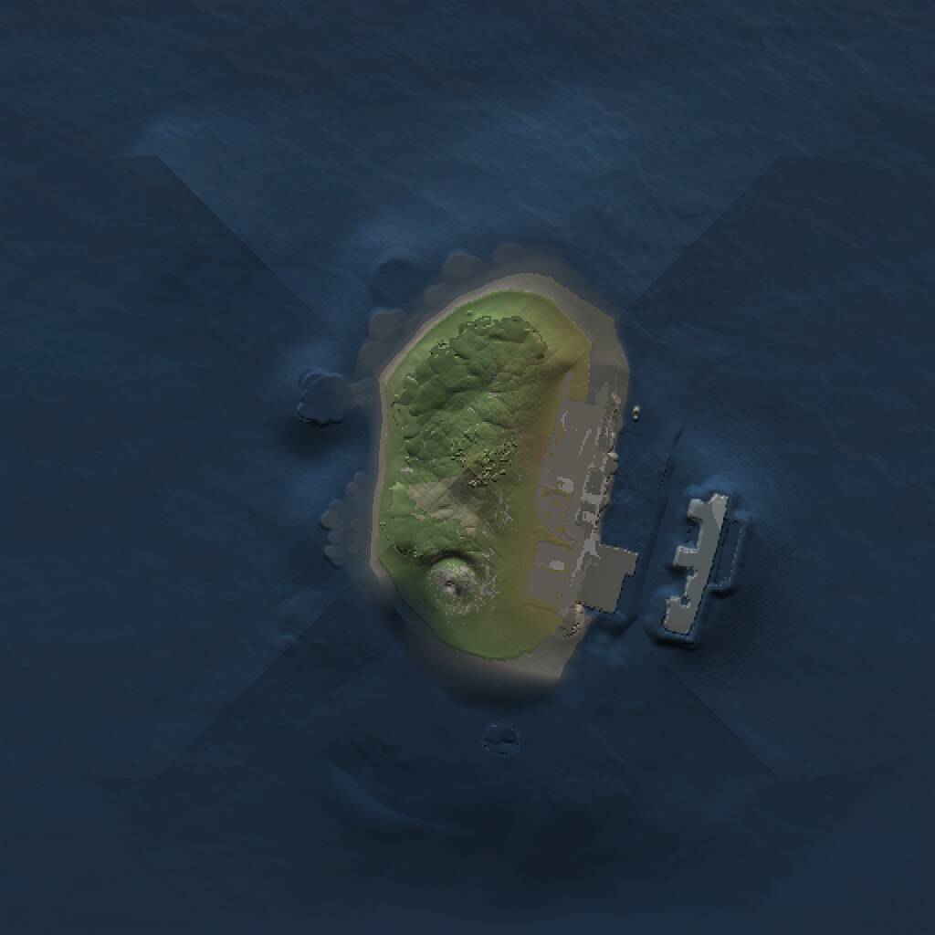 Rust Map: Procedural Map, Size: 1000, Seed: 917693871, 2 Monuments