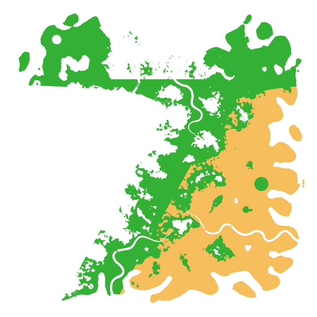 Biome Rust Map: Procedural Map, Size: 6000, Seed: 7890613