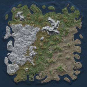 Thumbnail Rust Map: Procedural Map, Size: 6000, Seed: 7890613, 19 Monuments