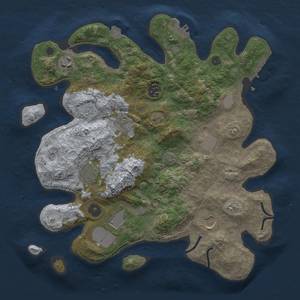 Thumbnail Rust Map: Procedural Map, Size: 3500, Seed: 941929561, 15 Monuments