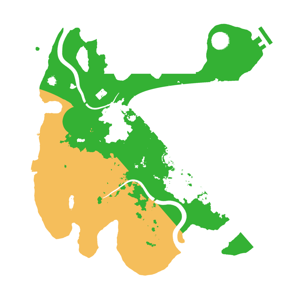 Biome Rust Map: Procedural Map, Size: 3000, Seed: 614561431