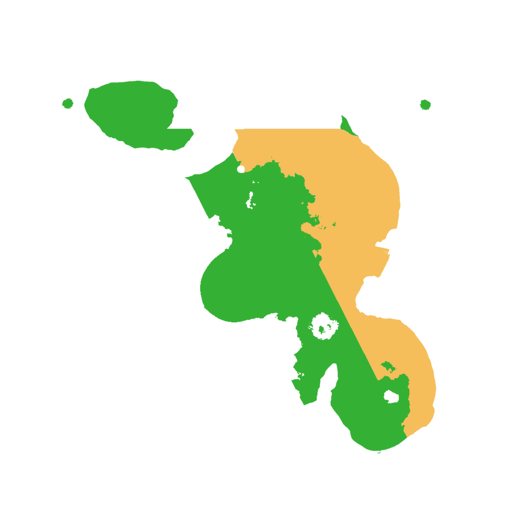 Biome Rust Map: Procedural Map, Size: 2000, Seed: 5548