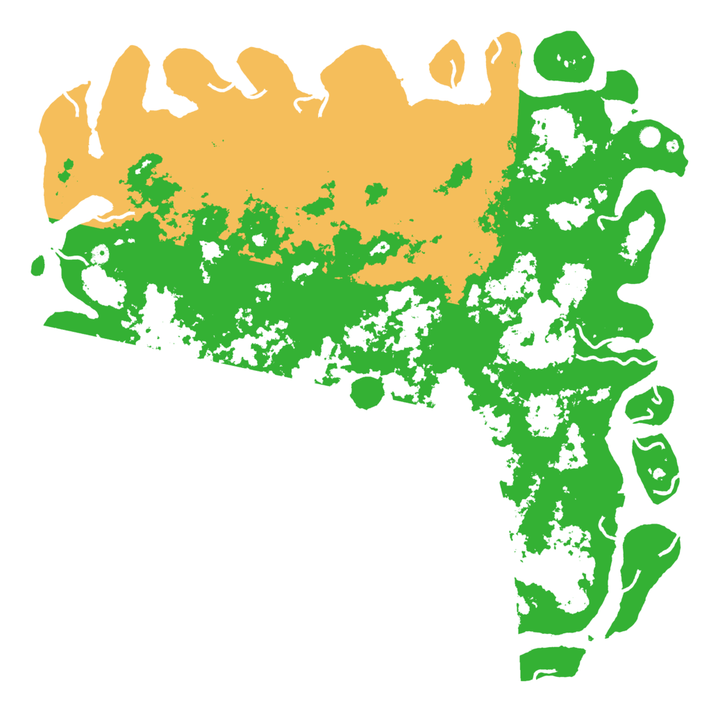Biome Rust Map: Procedural Map, Size: 6000, Seed: 13827