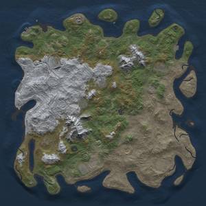 Thumbnail Rust Map: Procedural Map, Size: 5000, Seed: 637, 19 Monuments