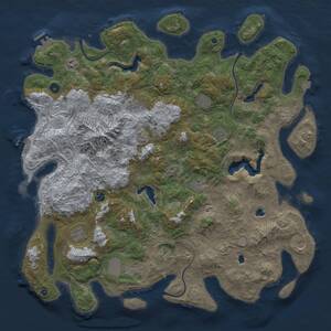 Thumbnail Rust Map: Procedural Map, Size: 5000, Seed: 637, 17 Monuments