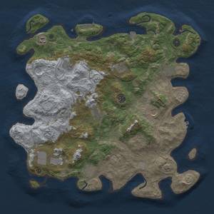 Thumbnail Rust Map: Procedural Map, Size: 4250, Seed: 703369416, 19 Monuments